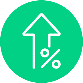 Scale Growth Icon Green Scale Growth Icon Green