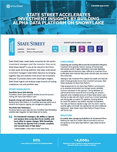 State Street Alpha Snowflake Case Study